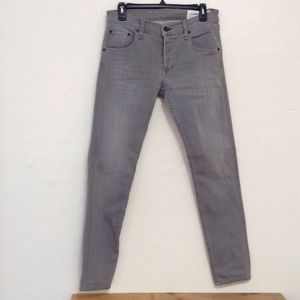rag & bone Gray Skinny Jeans for Men